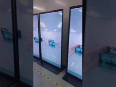 75 ιντσών Στάδιο δαπέδου Πλήρης οθόνη διαφημιστική οθόνη 178° Γωνία θέασης 450cd/m2 φωτεινότητα