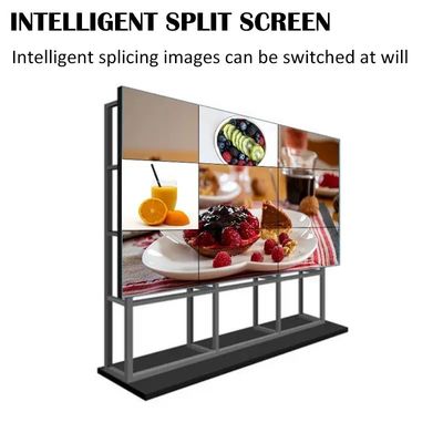 55 ιντσών οθόνη LCD με διαιρεμένη οθόνη οθόνη 4K ανάλυση Splicing τοίχος βίντεο