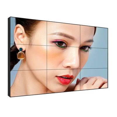 55 ιντσών LCD τοίχος διαχωρισμού με υπέρυθρη οθόνη αφής και 500 cd / m2 φωτεινότητα για εμπορικές οθόνες τοίχου βίντεο