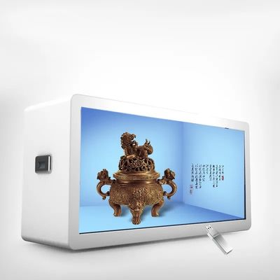 43 ιντσών έξυπνη διαφανής LCD βιτρίνα με ανάλυση 1920 * 1080 και φωτεινότητα 450 cd / m2 ψηφιακή σήμανση