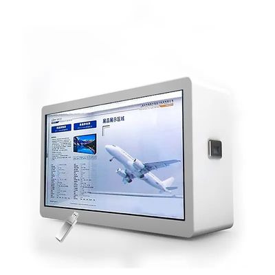 43 ιντσών έξυπνη διαφανής LCD βιτρίνα με ανάλυση 1920 * 1080 και φωτεινότητα 450 cd / m2 ψηφιακή σήμανση