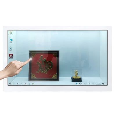 32 ιντσών Διαφανής LCD Βιτρίνα TFT Υψηλής φωτεινότητας Εικονική οθόνη