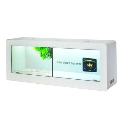 1x2 Διαφανές LCD βιτρίνα με τοίχο διασύνδεσης 55 ιντσών