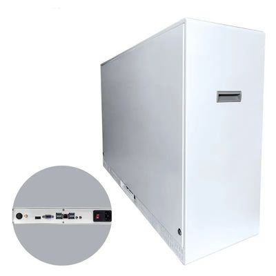1x2 Διαφανές LCD βιτρίνα με τοίχο διασύνδεσης 55 ιντσών