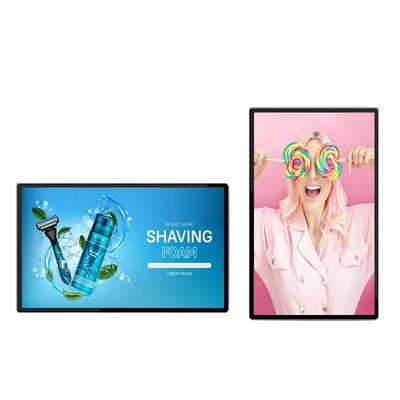 Οθόνη διαφήμισης LCD 50 ιντσών για επιτοίχια τοποθέτηση με ανάλυση 4K και εξαιρετικά στενό πλαίσιο για ψηφιακή σήμανση