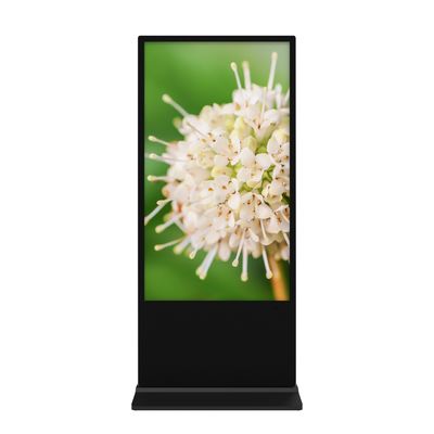 Οθόνη διαφήμισης LCD 75 ιντσών κάθετης δαπέδου με ανάλυση 4K και λειτουργικό σύστημα Android