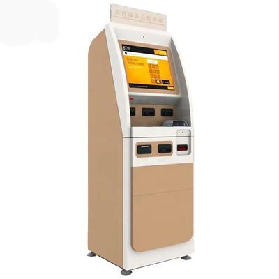 OEM 22 ιντσών πολυλειτουργική οθόνη αφής αυτόματης εξυπηρέτησης με αναγνώστη καρτών ταυτότητας και εκτυπωτή αποδείξεων