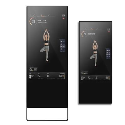 43 ιντσών Έξυπνος Καθρέφτης Γυμναστικής με Android 7.1 RK3288 και Προσαρμοσμένη Οθόνη Διαφήμισης LCD με Ρυθμιζόμενη Φωτεινότητα