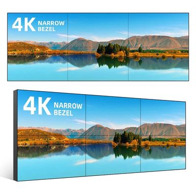 55 ιντσών LCD τοίχος διαχωρισμού με 500cd / m2 φωτεινότητα και 1920 * 1080 ανάλυση οθόνη αφής οθόνη τοίχου βίντεο