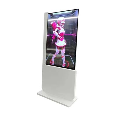 OLED 55 ιντσών Διαφανής οθόνη αφής οθόνη πάτωμα στέκεται όλα σε μια οθόνη