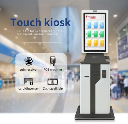 Εικονική οθόνη ξενοδοχείο Self Check In Kiosk 32 ιντσών Παρκαρισμός αυτοκινήτου Πληρωμή Kiosk αυτοεξυπηρέτηση
