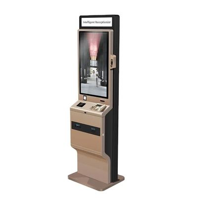 Ανεξάρτητος 90W ακουστική οθόνη αυτοεξυπηρέτηση Κιόσκι με LED Light Box και θερμικό εκτυπωτή