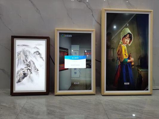 55 ιντσών LCD διαφημιστική οθόνη με φωτεινότητα 450 cd/m2 και αναλογία αντίθεσης 3000:1 για εμπορική ψηφιακή σήμανση