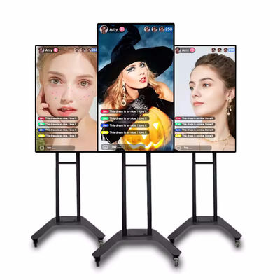 Ζωντανή μετάδοση LCD διαφημιστική οθόνη HDMI/VGA/Inputs Ασύρματη οθόνη μετοχής