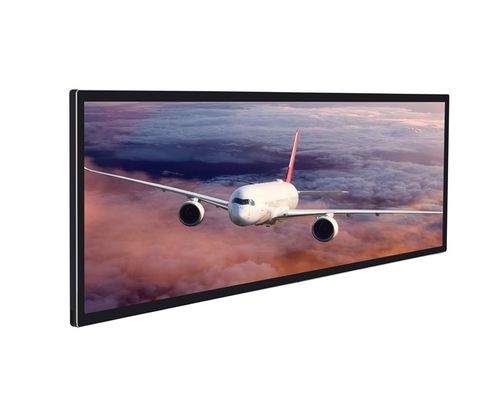 Μεταλλική οθόνη διαφήμισης LCD με ανάλυση 3840*1080 και υψηλή απόδοση