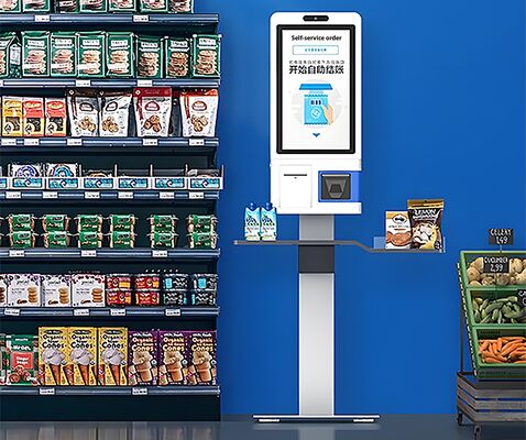 POS Kiosk All-in-one σύστημα με χωρητική οθόνη αφής 80mm θερμικός εκτυπωτής και αναγνώστης κάρτας NFC για αυτοεξυπηρέτηση
