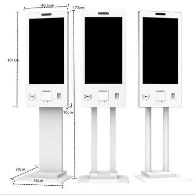 POS Kiosk All-in-one σύστημα με χωρητική οθόνη αφής 80mm θερμικός εκτυπωτής και αναγνώστης κάρτας NFC για αυτοεξυπηρέτηση