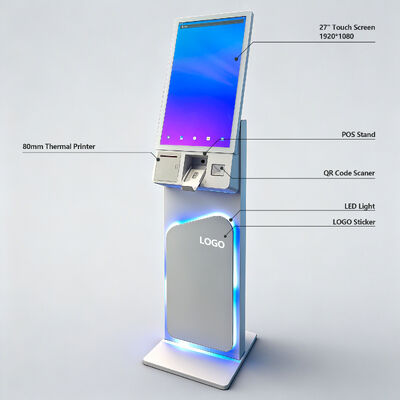 27/32 ίντσες Φώτος Στεκό Touch Screen Κίος αυτοεξυπηρέτησης με ανάλυση 1920X1080 για αυτοπαραγγελία και διαδραστική χρήση
