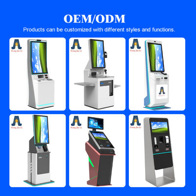 Capacitive Touch 10 Point Self Service Hotel Check-In Kiosk with 1920x1080 Resolution and Floor Standing Design