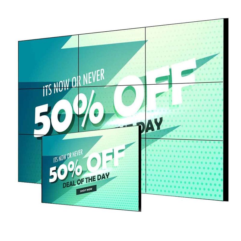 Υπερ στενή οθόνη UHD LCD 55 ιντσών 3,5 mm εσωτερική οθόνη βίντεο