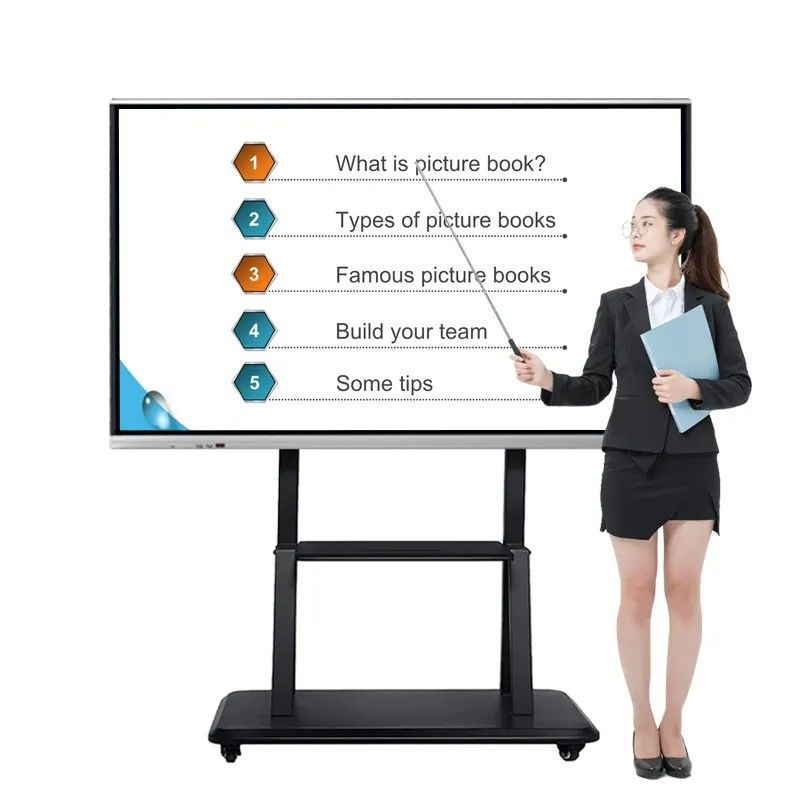 100 ιντσών 4K UHD Διαδραστικό Whiteboard με 20 σημεία Multi-Touch Smart Board για την τάξη