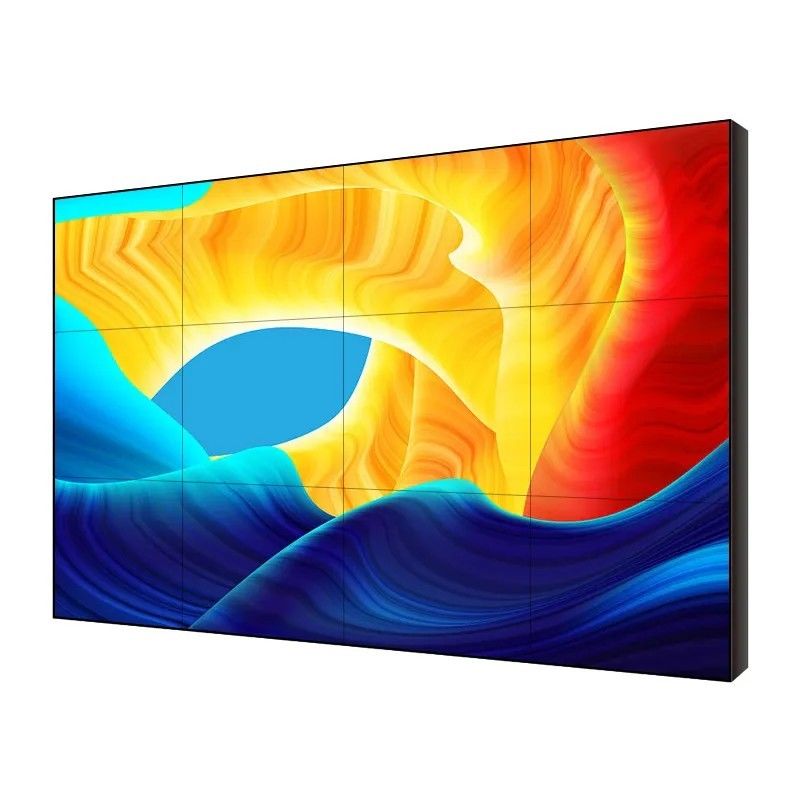 1.8mm LCD οθόνη τοίχου 55 ιντσών χωρίς πλαίσιο τοίχος τοποθετημένο οθόνη πάτωμα