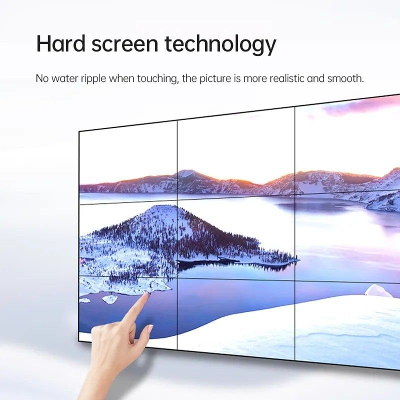 55 ιντσών LCD τοίχος διαχωρισμού με υπέρυθρη οθόνη αφής και 500 cd / m2 φωτεινότητα για εμπορικές οθόνες τοίχου βίντεο