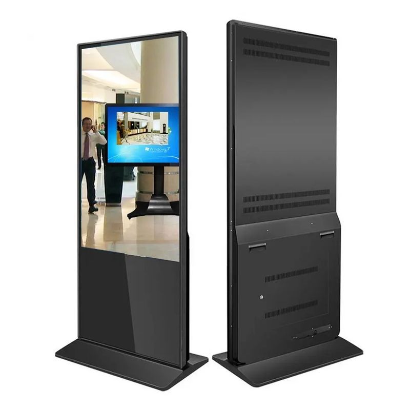 43 ιντσών ελεύθερη όρθια LCD διαφημιστική οθόνη με Android σύστημα ψηφιακής σήμανσης βίντεο player