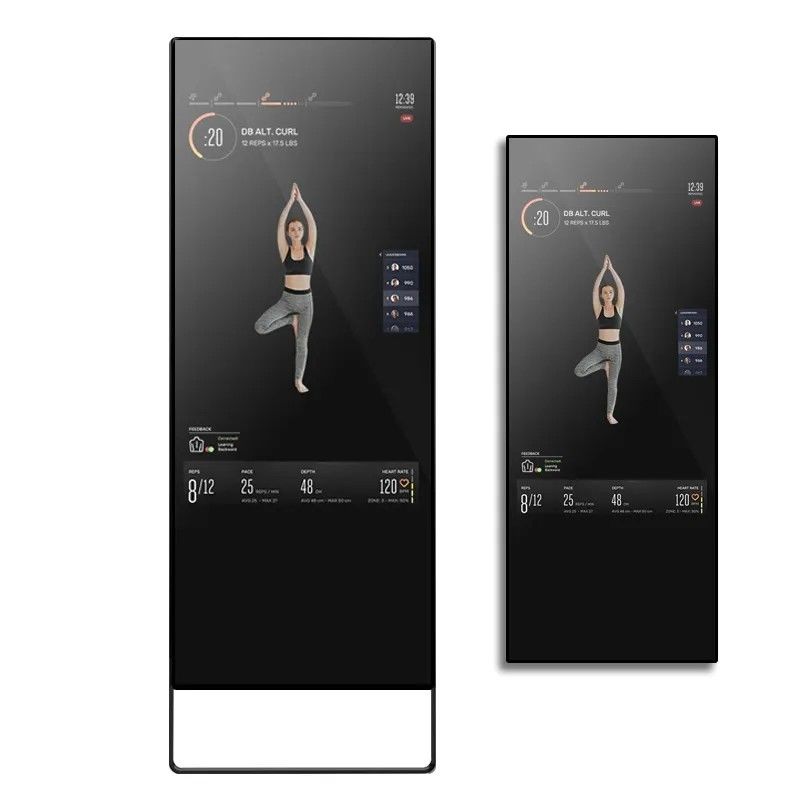 43 ιντσών Έξυπνος Καθρέφτης Γυμναστικής με Android 7.1 RK3288 και Προσαρμοσμένη Οθόνη Διαφήμισης LCD με Ρυθμιζόμενη Φωτεινότητα