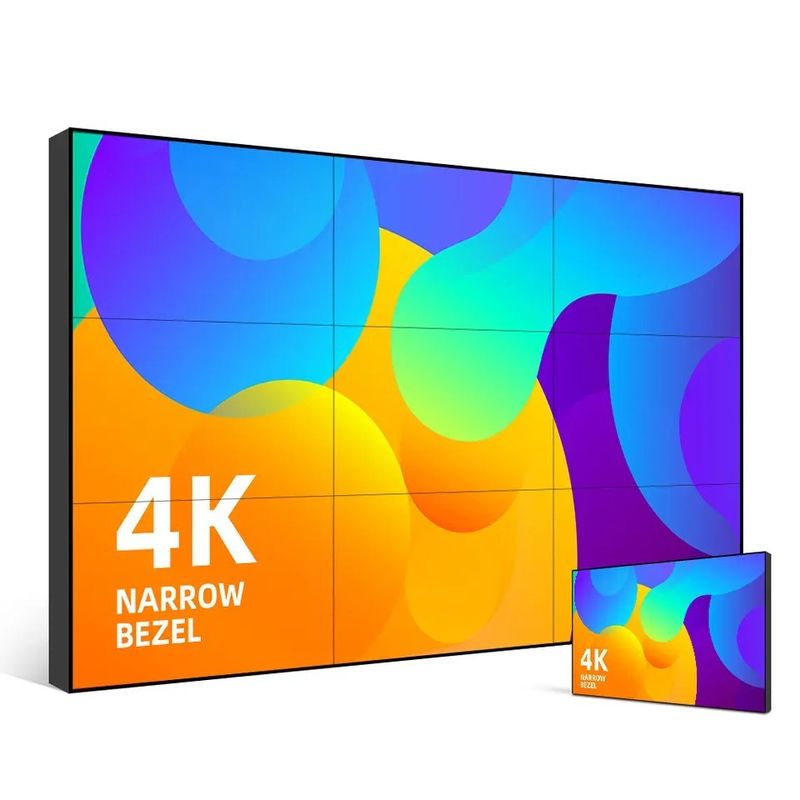 55 ιντσών LCD τοίχος διαχωρισμού με 500cd / m2 φωτεινότητα και 1920 * 1080 ανάλυση οθόνη αφής οθόνη τοίχου βίντεο