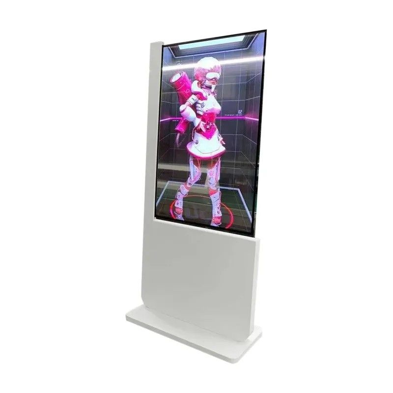 OLED 55 ιντσών Διαφανής οθόνη αφής οθόνη πάτωμα στέκεται όλα σε μια οθόνη