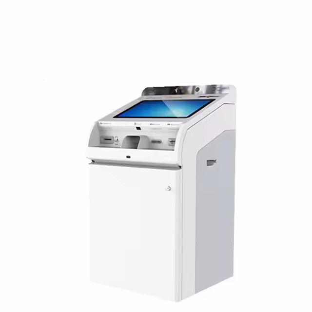 Προηγμένο Intel Core Self Checkin Kiosk με οθόνη αφής και δέκτη μετρητών